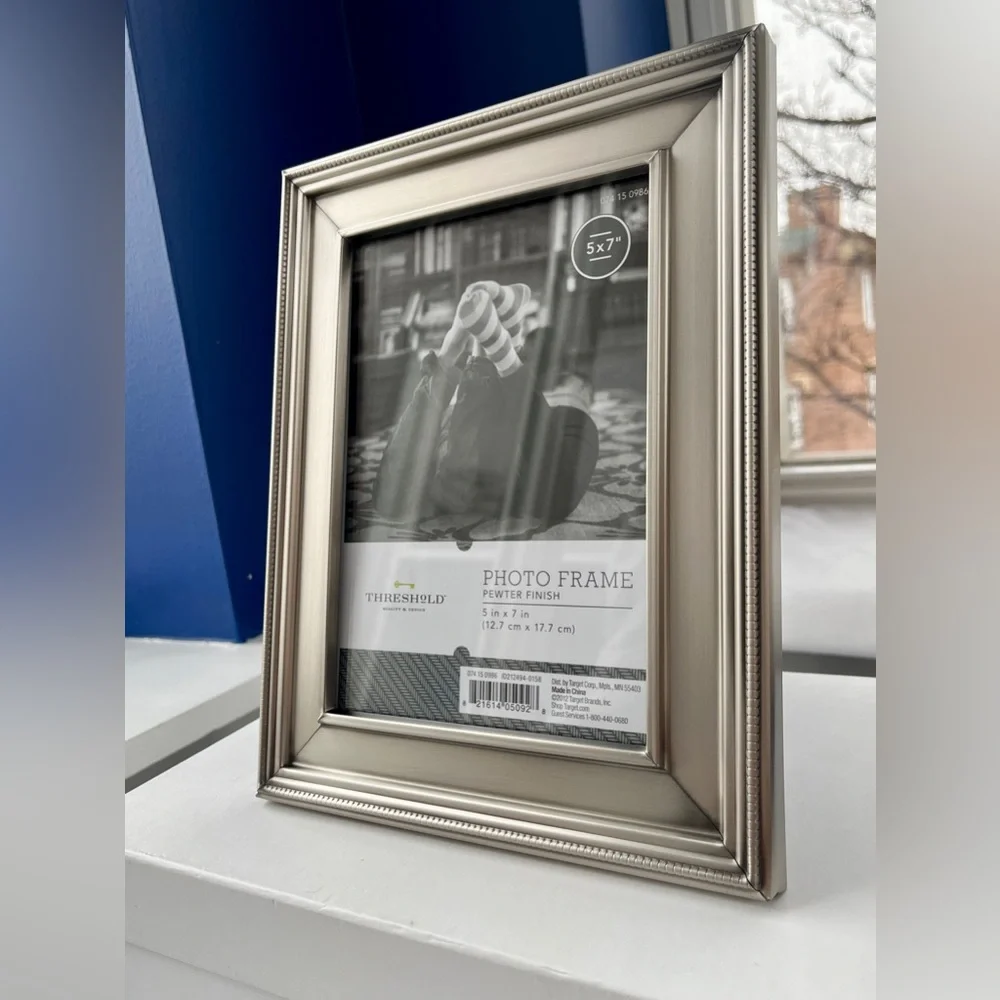 Threshold Silver Pewter Finish Frame